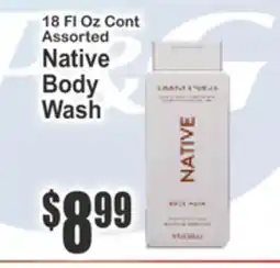 Almonte's Food Dynasty Marketplace 18 Fl Oz Cont Native Body Wash offer