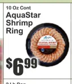 Almonte's Food Dynasty Marketplace 10 Oz Cont AquaStar Shrimp Ring offer
