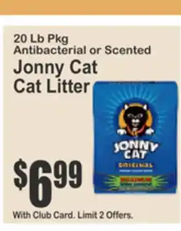 Almonte's Food Dynasty Marketplace 20 Lb Pkg Antibacterial or Scented Jonny Cat Cat Litter offer