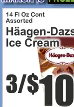 Almonte's Food Dynasty Marketplace 14 FL OZ Cont Assorted Häagen-Dazs Ice Cream offer