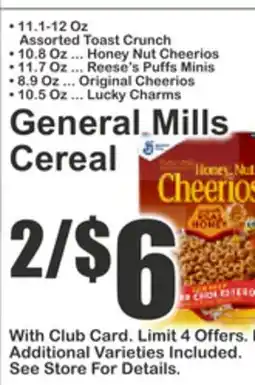 Almonte's Food Dynasty Marketplace General Mills Cereal offer
