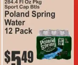Almonte's Food Dynasty Marketplace Poland Spring Water offer