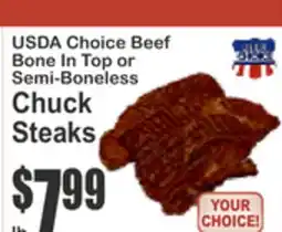 Almonte's Food Dynasty Marketplace USDA Choice Beef Chuck Steaks offer