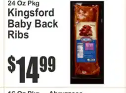 Almonte's Food Dynasty Marketplace Kingsford Baby Back Ribs offer