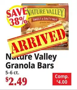 Ocean State Job Lot Nature Valley Granola Bars offer