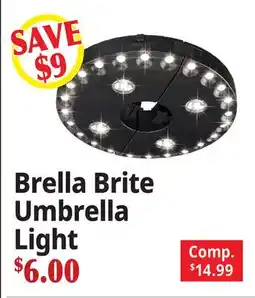 Ocean State Job Lot Brella Brite Umbrella Light offer