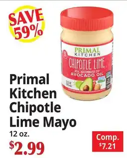 Ocean State Job Lot Primal Kitchen Chipotle Lime Mayo offer