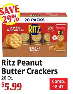 Ocean State Job Lot Ritz Peanut Butter Crackers offer