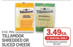 Kings Food Markets TILLAMOOK SHREDDED OR SLICED CHEESE offer