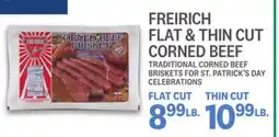 Kings Food Markets FREIRICH FLAT & THIN CUT CORNED BEEF offer