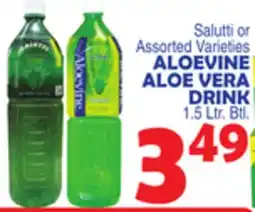 Bravo Supermarkets ALOEVINE ALOE VERA DRINK offer