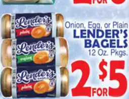 Bravo Supermarkets LENDER'S BAGELS offer
