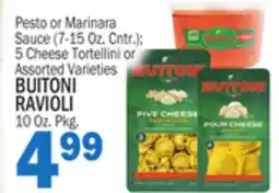 Bravo Supermarkets BUITONI RAVIOLI RAVIOLI 10 Oz. Pkg offer