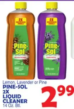 Bravo Supermarkets PINE-SOL 2X LIQUID CLEANER offer