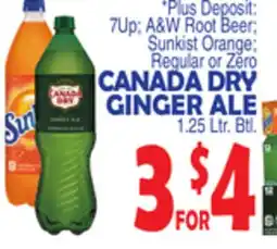Bravo Supermarkets CANADA DRY GINGER ALE offer