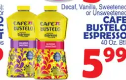 Bravo Supermarkets CAFE BUSTELO ESPRESSO offer