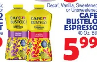 Bravo Supermarkets CAFE BUSTELO ESPRESSO offer