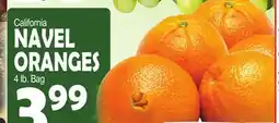 Bravo Supermarkets NAVEL ORANGES offer
