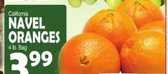 Bravo Supermarkets NAVEL ORANGES offer