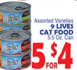 Bravo Supermarkets 9 LIVES CAT FOOD offer