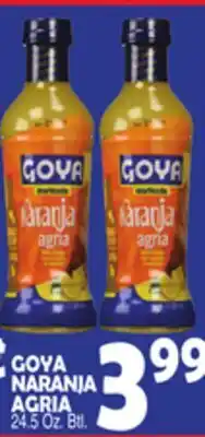 Bravo Supermarkets GOYA NARANJA AGRIA offer
