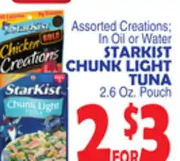 Bravo Supermarkets STARKIST CHUNK LIGHT TUNA offer
