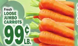 Bravo Supermarkets LOOSE JUMBO CARROTS offer