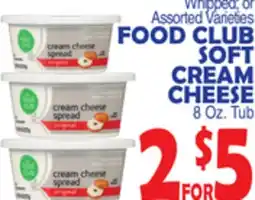 Bravo Supermarkets FOOD CLUB SOFT CREAM CHEESE offer