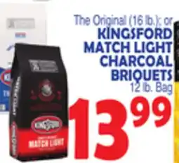 Bravo Supermarkets KINGSFORD MATCH LIGHT CHARCOAL BRIQUETS 12 lb. Bag offer