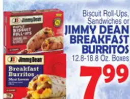 Bravo Supermarkets JIMMY DEAN BREAKFAST BURRITOS offer