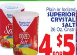 Bravo Supermarkets SUPERIOR CRYSTAL SALT offer