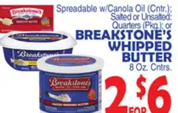 Bravo Supermarkets BREAKSTONE'S WHIPPED BUTTER offer