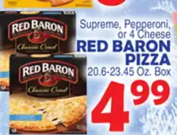 Bravo Supermarkets RED BARON PIZZA offer