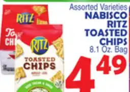 Bravo Supermarkets NABISCO RITZ TOASTED CHIPS offer