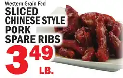 Bravo Supermarkets SLICED CHINESE STYLE PORK SPARE RIBS offer