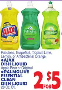 Bravo Supermarkets Ajax Dish Liquid Palmolive Essential Clean Dish Liquid offer