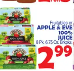 Bravo Supermarkets APPLE & EVE 100% JUICE offer
