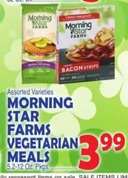 Bravo Supermarkets MORNING STAR FARMS VEGETARIAN MEALS offer
