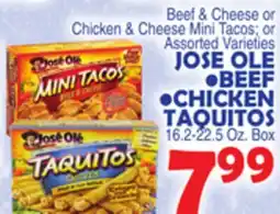 Bravo Supermarkets JOSE OLE BEEF CHICKEN TAQUITOS offer