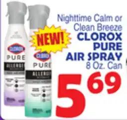 Bravo Supermarkets CLOROX PURE AIR SPRAY offer