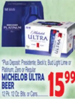 Bravo Supermarkets MICHELOB ULTRA BEER offer