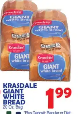 Bravo Supermarkets KRASDALE GIANT WHITE BREAD offer
