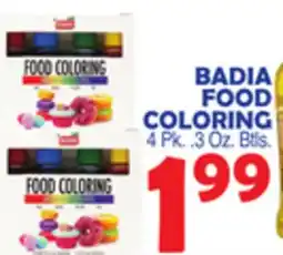 Bravo Supermarkets BADIA FOOD COLORING offer
