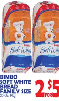 Bravo Supermarkets BIMBO SOFT WHITE BREAD FAMILY SIZE offer