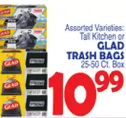 Bravo Supermarkets GLAD TRASH BAGS offer