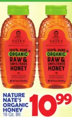 Bravo Supermarkets NATURE NATE'S ORGANIC HONEY offer