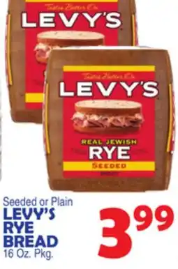 Bravo Supermarkets LEVY'S RYE BREAD offer
