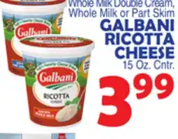 Bravo Supermarkets GALBANI RICOTTA CHEESE offer