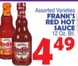 Bravo Supermarkets FRANK'S RED HOT SAUCE offer