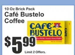 The Food Emporium 10 Oz Brick Pack Café Bustelo Coffee offer